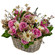 floral arrangement in a basket. Mongolia